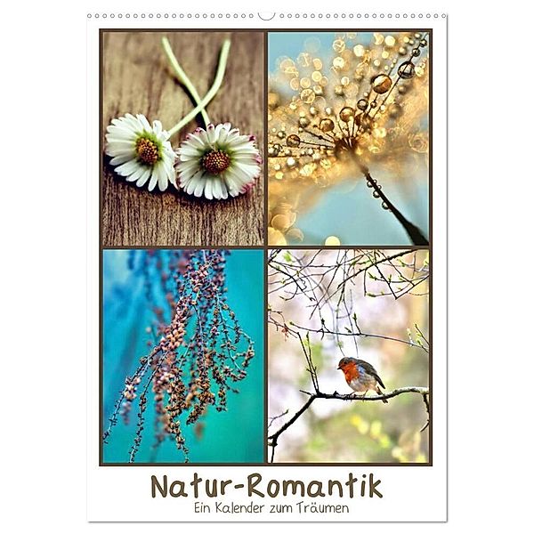 Natur-Romantik (Wandkalender 2024 DIN A2 hoch), CALVENDO Monatskalender, Julia Delgado