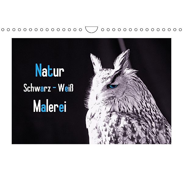 Natur schwarz - weiß Malerei (Wandkalender 2018 DIN A4 quer), Tanja Riedel