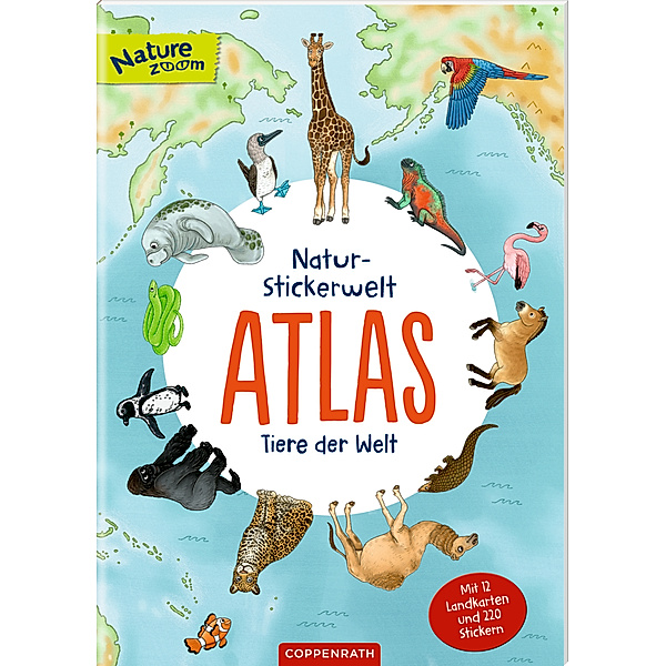 Natur-Stickerwelt - Atlas - Tiere der Welt