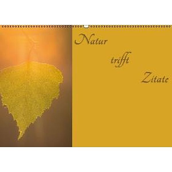 Natur trifft Zitate (Wandkalender 2016 DIN A2 quer), Alexander Kulla