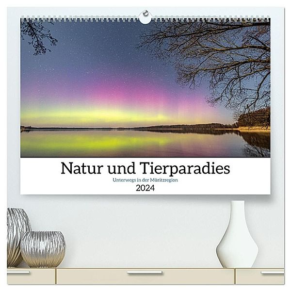 Natur und Tierparadies (hochwertiger Premium Wandkalender 2024 DIN A2 quer), Kunstdruck in Hochglanz, André Pretzel