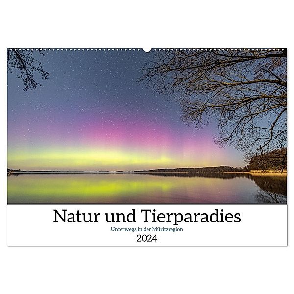 Natur und Tierparadies (Wandkalender 2024 DIN A2 quer), CALVENDO Monatskalender, André Pretzel