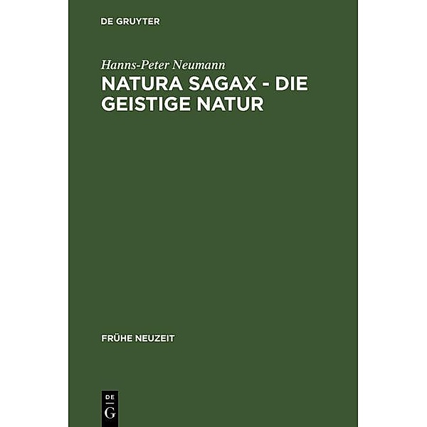 Natura sagax - Die geistige Natur / Frühe Neuzeit Bd.94, Hanns-Peter Neumann