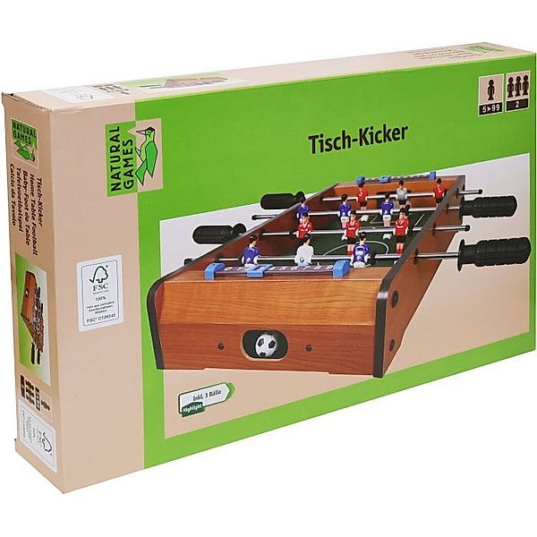 Natural Games Tischkicker 51x31,5x9 cm