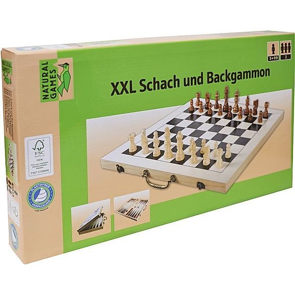 Natural Games XXL Schach und Backgammon