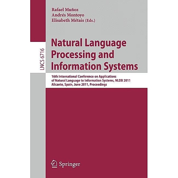 Natural Language Processing  and Information Systems