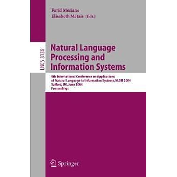 Natural Language Processing and Information Systems / Lecture Notes in Computer Science Bd.3136