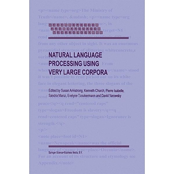 Natural Language Processing Using Very Large Corpora / Text, Speech and Language Technology Bd.11