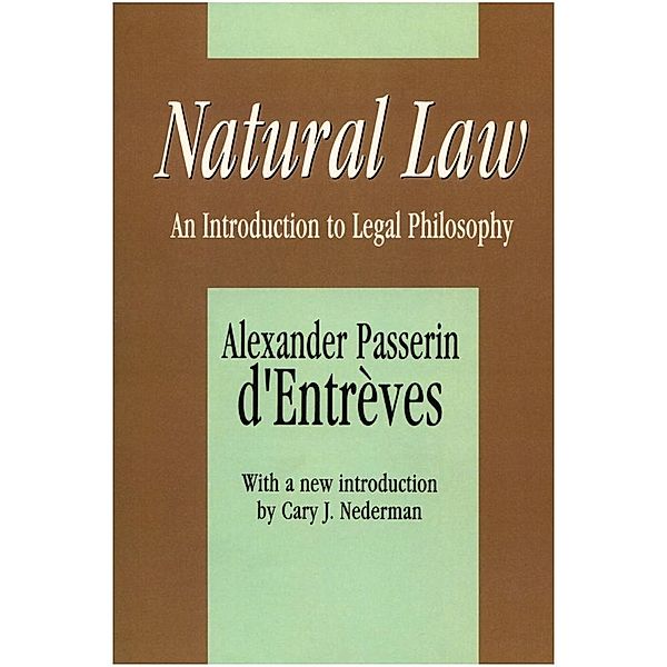 Natural Law, Alexander Passerin D'Entreves