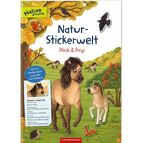 Nature Zoom / Natur-Stickerwelt - Pferde und Ponys