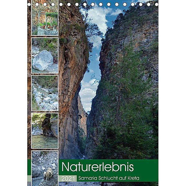 Naturerlebnis Samaria Schlucht auf Kreta (Tischkalender 2021 DIN A5 hoch), Claudia Kleemann