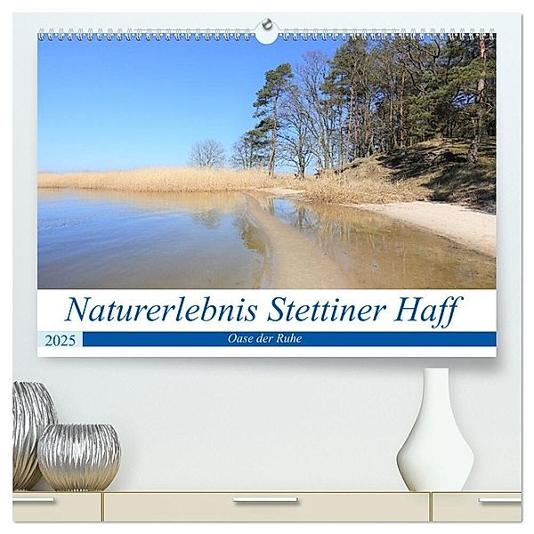 Naturerlebnis Stettiner Haff (hochwertiger Premium Wandkalender 2025 DIN A2 quer), Kunstdruck in Hochglanz, Calvendo, Solveig Rogalski