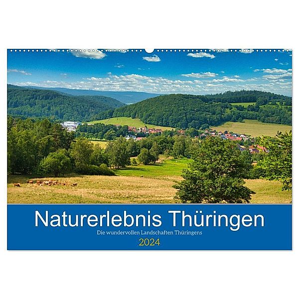 Naturerlebnis Thüringen (Wandkalender 2024 DIN A2 quer), CALVENDO Monatskalender, Tanja Voigt
