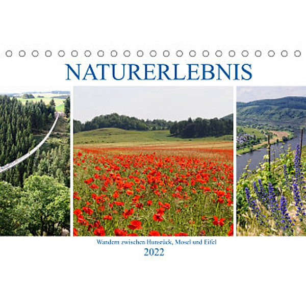 Naturerlebnis - Wandern zwischen Hunsrück, Mosel und Eifel (Tischkalender 2022 DIN A5 quer), Anja Frost