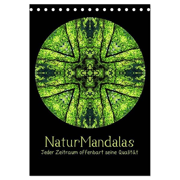 NaturMandalas - Jeder Zeitraum offenbart seine Qualität (Tischkalender 2024 DIN A5 hoch), CALVENDO Monatskalender, OylesArt