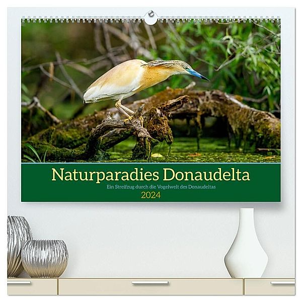 Naturparadies Donaudelta (hochwertiger Premium Wandkalender 2024 DIN A2 quer), Kunstdruck in Hochglanz, Roland Brack