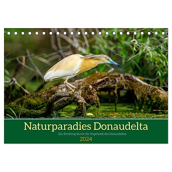 Naturparadies Donaudelta (Tischkalender 2024 DIN A5 quer), CALVENDO Monatskalender, Roland Brack