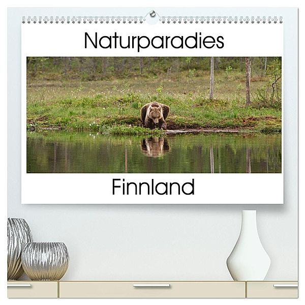 Naturparadies Finnland (hochwertiger Premium Wandkalender 2025 DIN A2 quer), Kunstdruck in Hochglanz, Calvendo, Marion Maurer