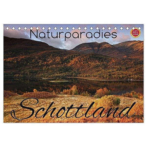 Naturparadies Schottland (Tischkalender 2024 DIN A5 quer), CALVENDO Monatskalender, Martina Cross