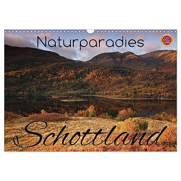Naturparadies Schottland (Wandkalender 2024 DIN A3 quer), CALVENDO Monatskalender, Martina Cross