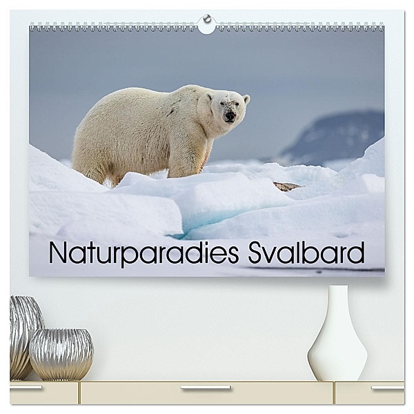 Naturparadies Svalbard (hochwertiger Premium Wandkalender 2025 DIN A2 quer), Kunstdruck in Hochglanz, Calvendo, David Oberholzer - www.davidoberholzer.ch