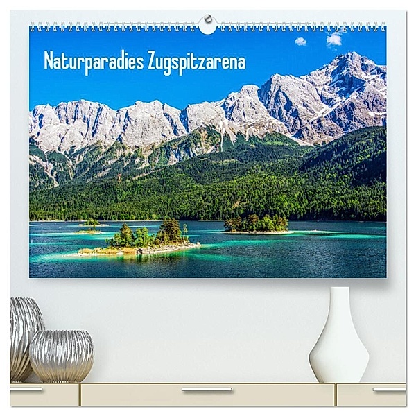 Naturparadies Zugspitzarena (hochwertiger Premium Wandkalender 2024 DIN A2 quer), Kunstdruck in Hochglanz, Sascha Ferrari