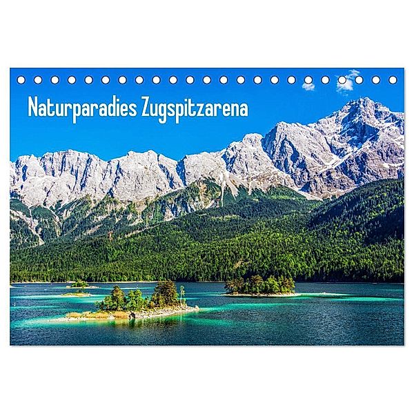 Naturparadies Zugspitzarena (Tischkalender 2024 DIN A5 quer), CALVENDO Monatskalender, Sascha Ferrari
