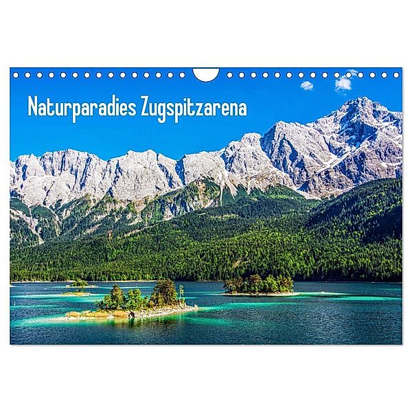 Naturparadies Zugspitzarena (Wandkalender 2024 DIN A4 quer), CALVENDO Monatskalender, Sascha Ferrari