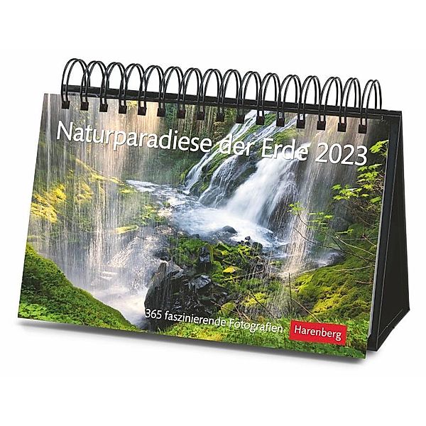Naturparadiese der Erde Premiumkalender. Foto-Tischkalender 2023 mit atemberaubenden Naturaufnahmen für jeden Tag. Tages, Brigitta Lotz