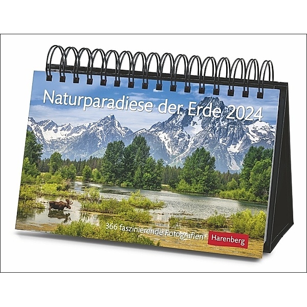 Naturparadiese der Erde Premiumkalender. Foto-Tischkalender 2024 mit atemberaubenden Naturaufnahmen für jeden Tag. Tagesabreißkalender für Naturfreunde mit informativen Texten, Brigitte Lotz