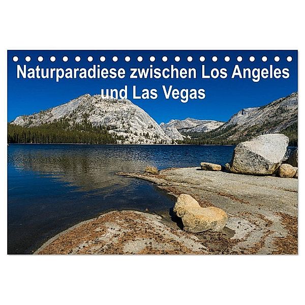 Naturparadiese zwischen Los Angeles und Las Vegas (Tischkalender 2024 DIN A5 quer), CALVENDO Monatskalender, Rolf Hitzbleck