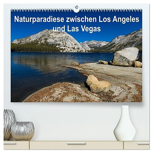 Naturparadiese zwischen Los Angeles und Las Vegas (hochwertiger Premium Wandkalender 2024 DIN A2 quer), Kunstdruck in Hochglanz, Rolf Hitzbleck