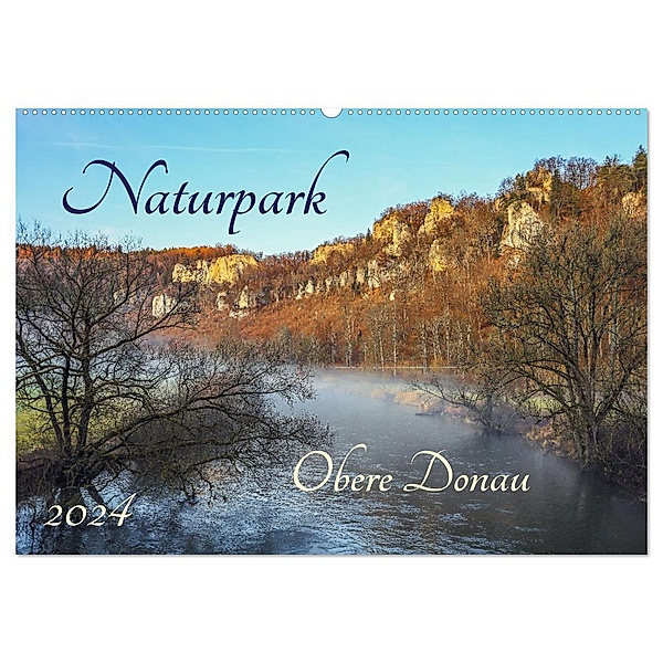Naturpark Obere Donau (Wandkalender 2024 DIN A2 quer), CALVENDO Monatskalender, BlattArt Christine Horn