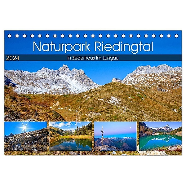 Naturpark Riedingtal (Tischkalender 2024 DIN A5 quer), CALVENDO Monatskalender, Christa Kramer