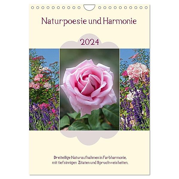Naturpoesie und Harmonie 2024 (Wandkalender 2024 DIN A4 hoch), CALVENDO Monatskalender, SusaZoom