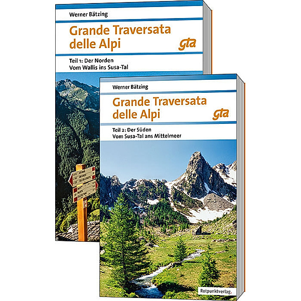 Naturpunkt / Grande Traversata delle Alpi Nord und Süd, 2 Teile, Werner Bätzing