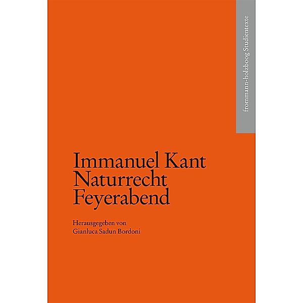 Naturrecht Feyerabend, Immanuel Kant