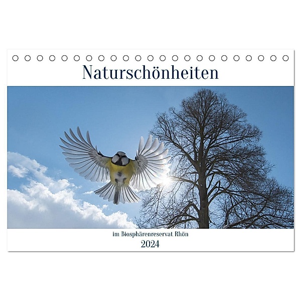 Naturschönheiten im Biosphärerenreservat Rhön (Tischkalender 2024 DIN A5 quer), CALVENDO Monatskalender, Manfred Hempe