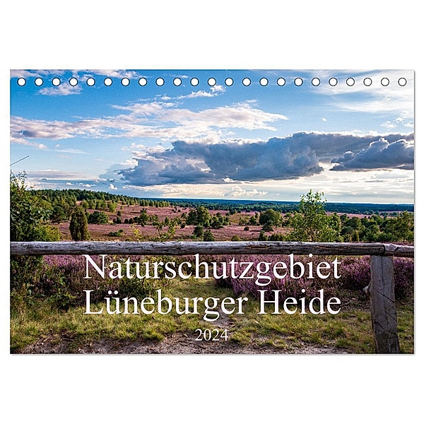 Naturschutzgebiet Lüneburger Heide (Tischkalender 2024 DIN A5 quer), CALVENDO Monatskalender, Sandra Lorenzen-Müller
