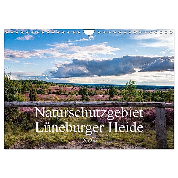 Naturschutzgebiet Lüneburger Heide (Wandkalender 2024 DIN A4 quer), CALVENDO Monatskalender, Sandra Lorenzen-Müller