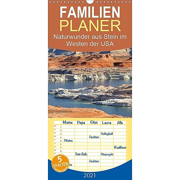 Naturwunder aus Stein im Westen der USA - Familienplaner hoch (Wandkalender 2021 , 21 cm x 45 cm, hoch), Dieter-M. Wilczek