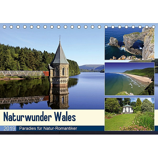 Naturwunder Wales (Tischkalender 2019 DIN A5 quer), Michael Herzog