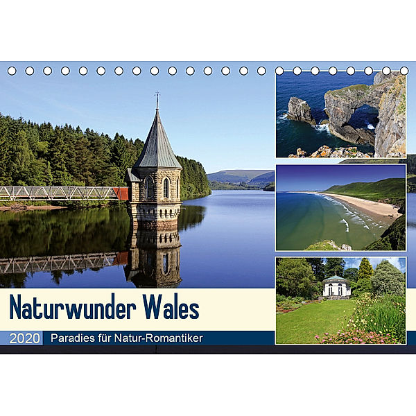 Naturwunder Wales (Tischkalender 2020 DIN A5 quer), Michael Herzog