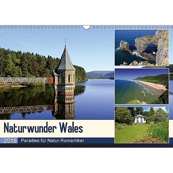 Naturwunder Wales (Wandkalender 2018 DIN A3 quer), Michael Herzog