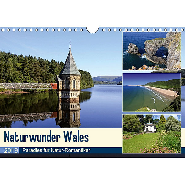 Naturwunder Wales (Wandkalender 2019 DIN A4 quer), Michael Herzog