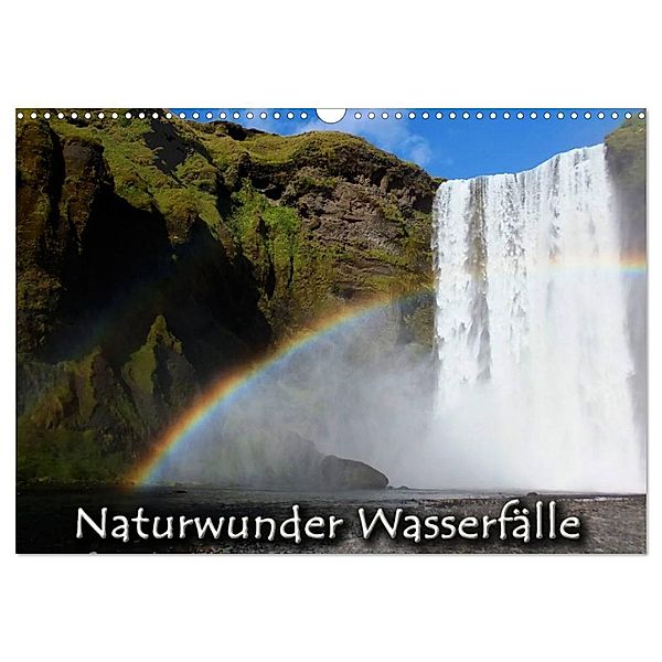 Naturwunder Wasserfälle (Wandkalender 2024 DIN A3 quer), CALVENDO Monatskalender, Christina Hein