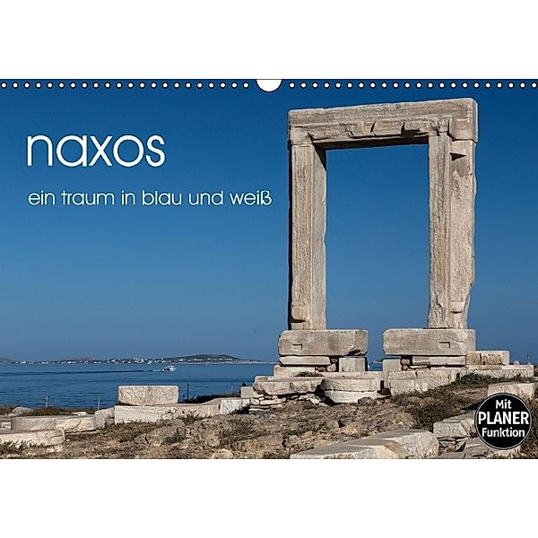 naxos - ein traum in blau und weiß (Wandkalender immerwährend DIN A3 quer), rsiemer