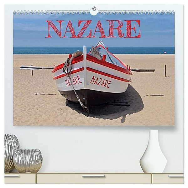 Nazare (hochwertiger Premium Wandkalender 2024 DIN A2 quer), Kunstdruck in Hochglanz, insideportugal