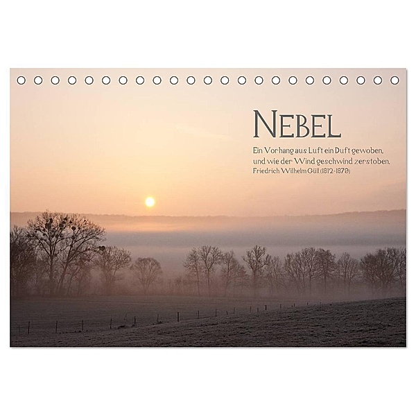 NEBEL (Tischkalender 2024 DIN A5 quer), CALVENDO Monatskalender, Heiko Kapeller