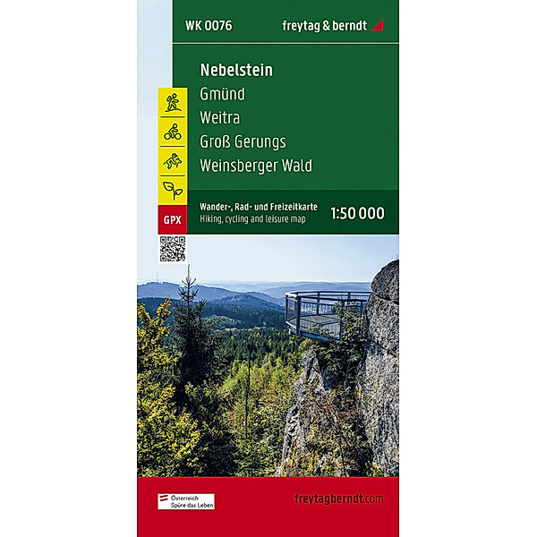 Nebelstein, Wander-, Rad- und Freizeitkarte 1:50.000, freytag & berndt, WK 0076